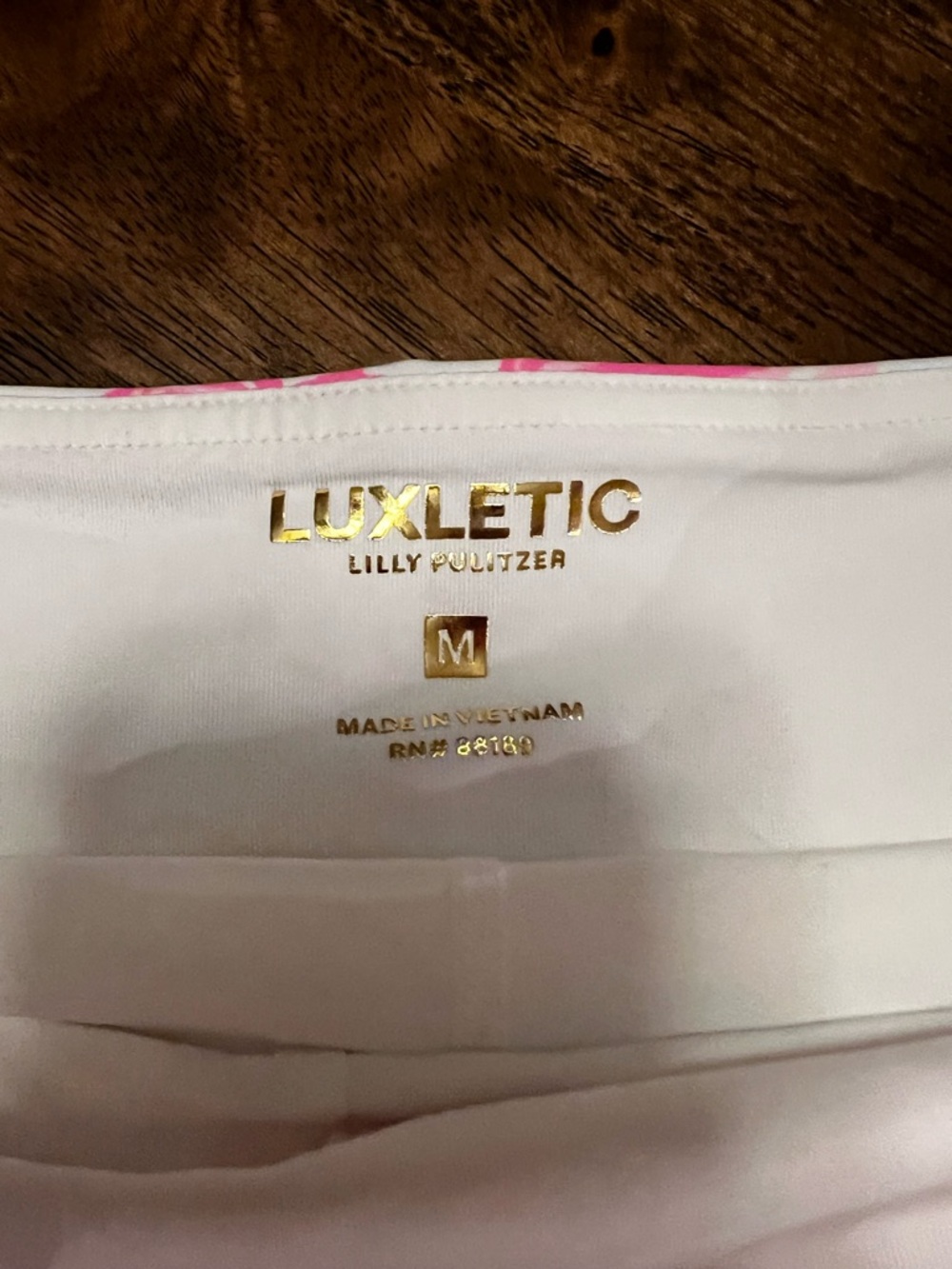 NWOT Lilly Pulitzer Luxletic Rousseau Pink GLISTEN IN THE SUN AILA Skort M - Picture 6 of 14